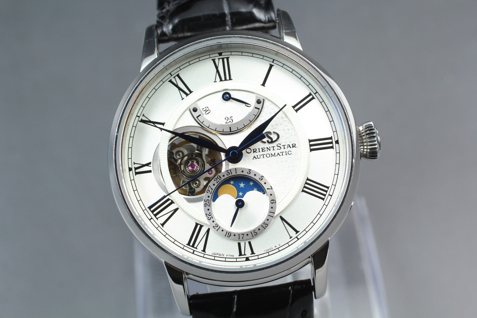 ORIENT Star Classic F7M6-UAB0 Automatic Silver Date Men's Watch 41mm N MINT*Box