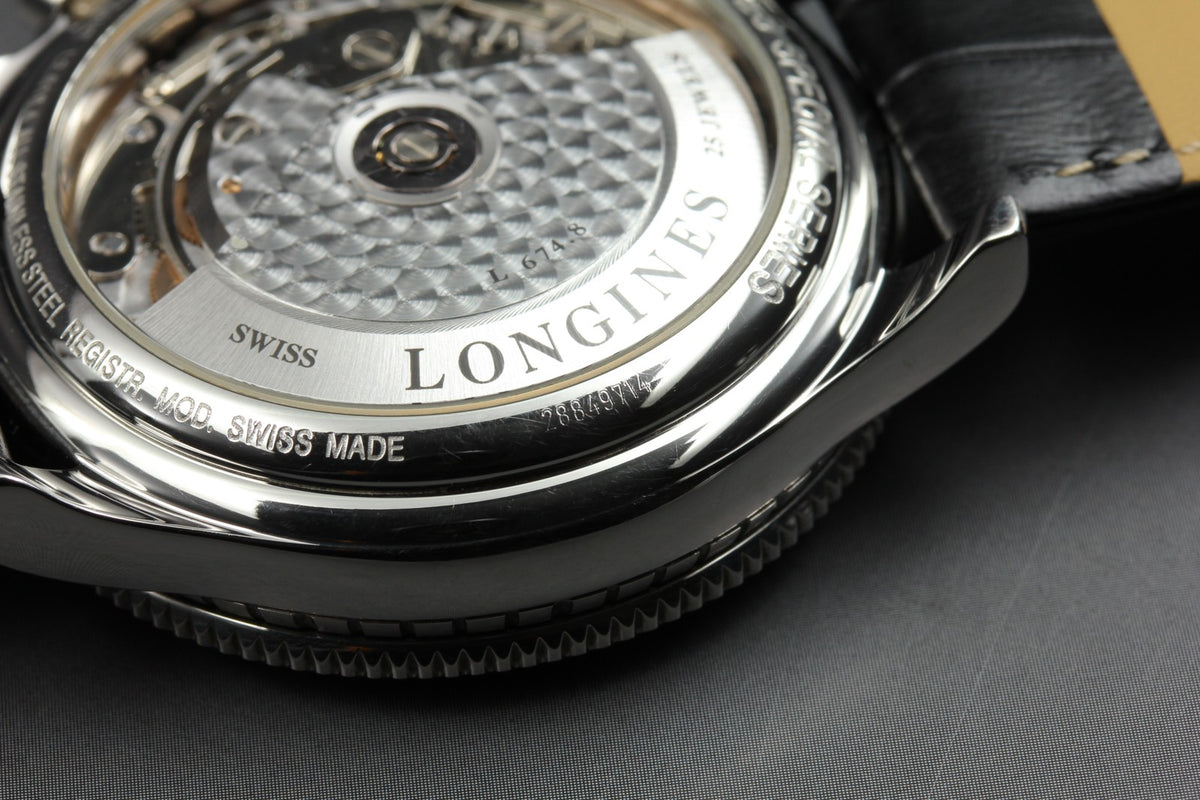 Longines Lindbergh Hour Angle Chronograph L2.618.4 White 41mm AT Men’s Watch