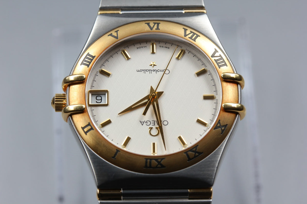 New Batt Vintage OMEGA Constellation 1312.3 Quartz Men's Watch 33mm From JAPAN