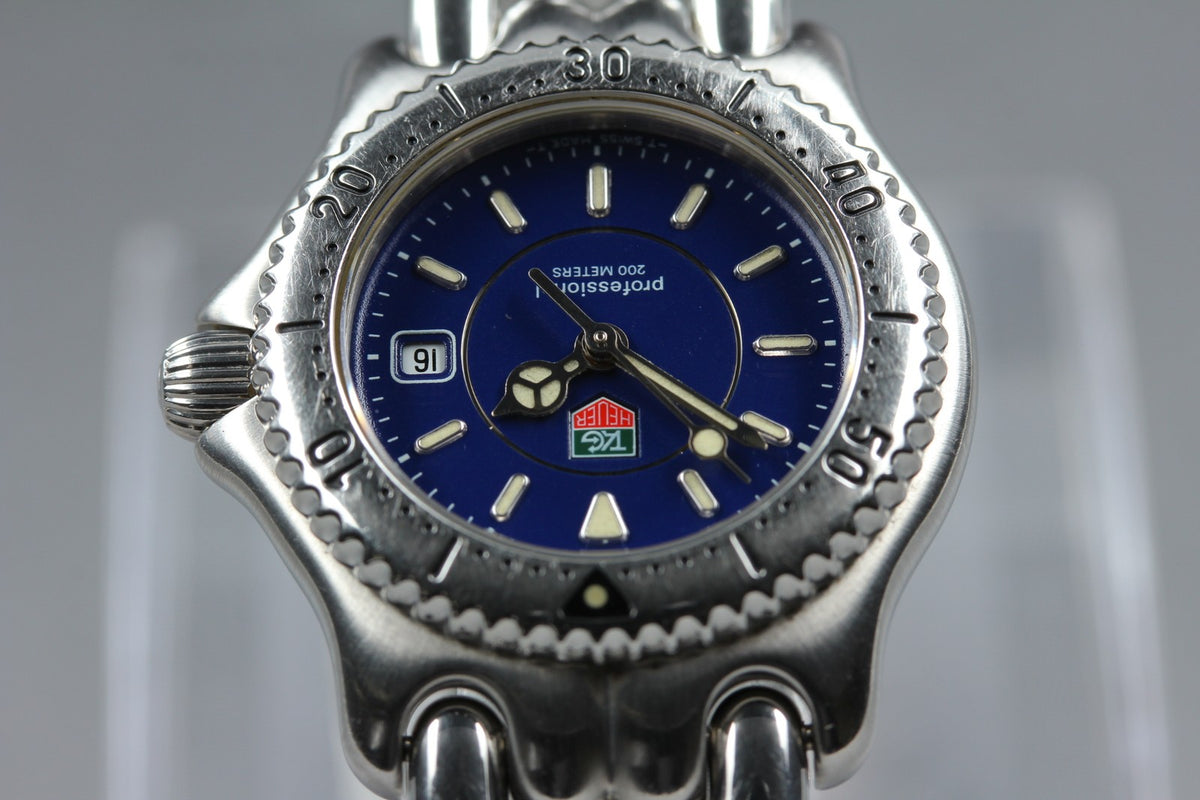TAG HEUER SEL Professional WG131A Quartz Blue Dial Women's Watch 28mm From JAPAN