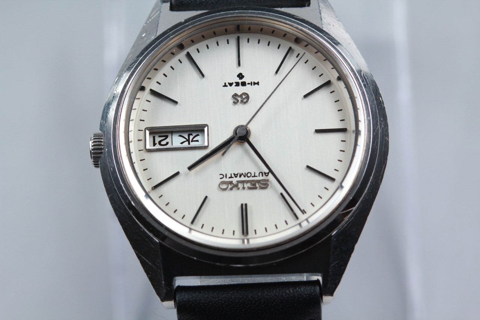 overhauled SEIKO Grand Seiko GS 5646-7010 Silver Manual Men's Watch 35mm JAPAN