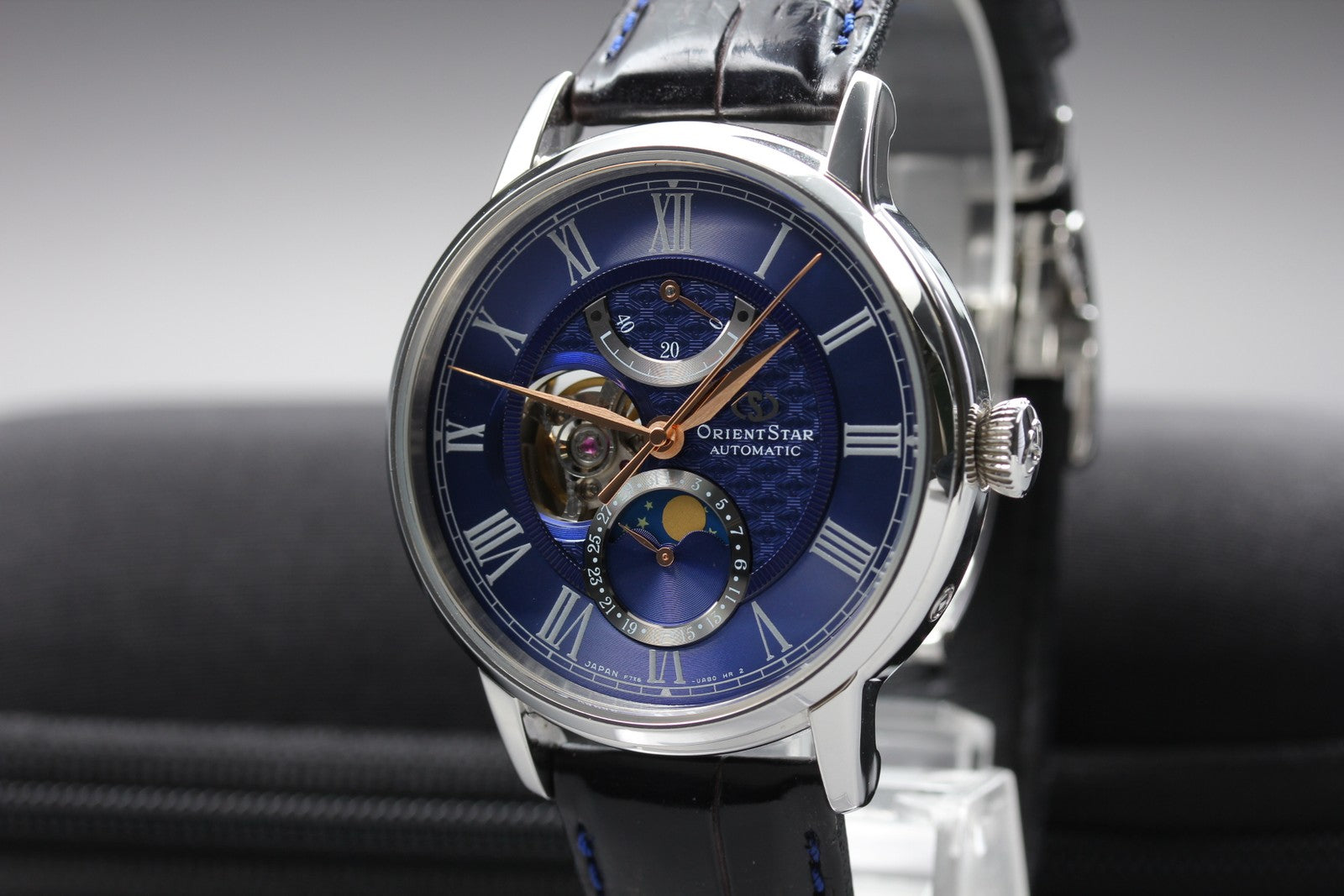 ORIENT Star Mechanical Moonphase RK-AM0006L Automatic Men's Watch 41mm JAPAN
