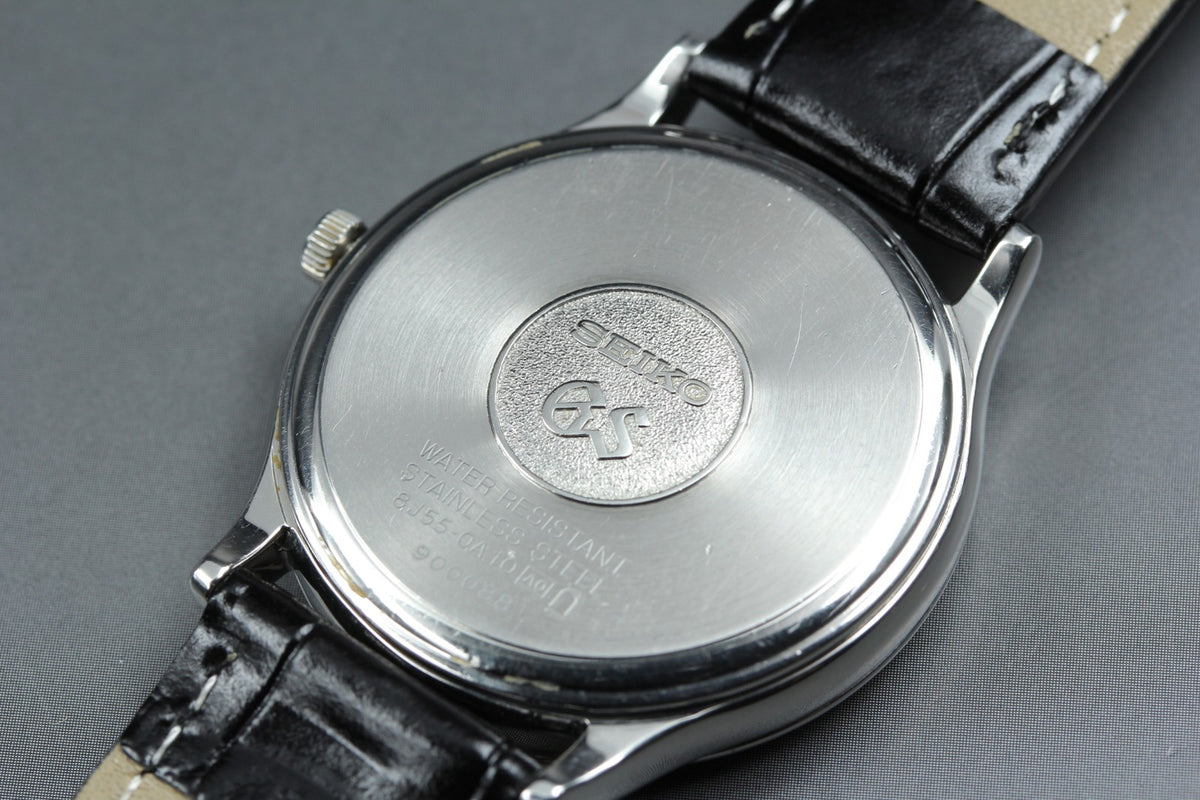 New Batt SEIKO Grand Seiko 8J55-0A10 Quartz Champagne Men's Watch 34mm JAPAN