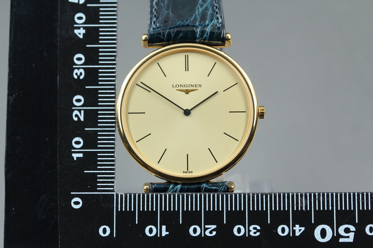 LONGINES La Grande Classique L4.635.2 Quartz Gold Women's Watch 33mm JAPAN Box