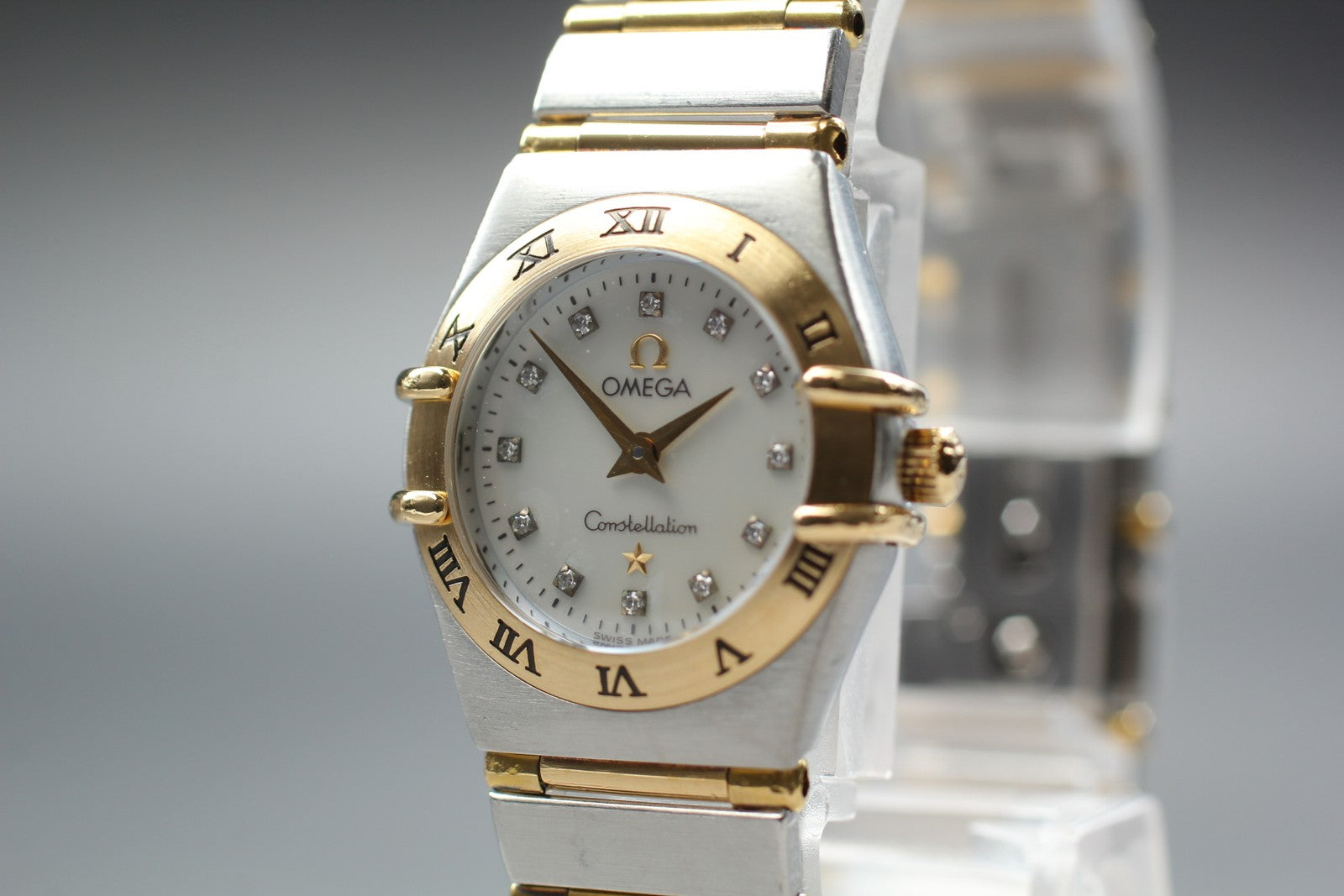 OMEGA Constellation Mini 795.1203 12P Diamond 22mm Gold Quartz Women's Watch