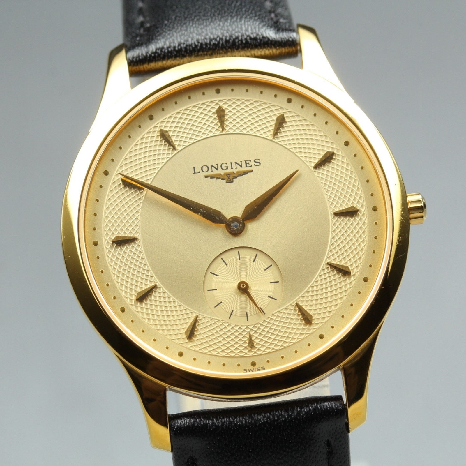 New Batt LONGINES La Grand Classic L4.706.2 Gold Quartz Men's Watch 36mm JAPAN