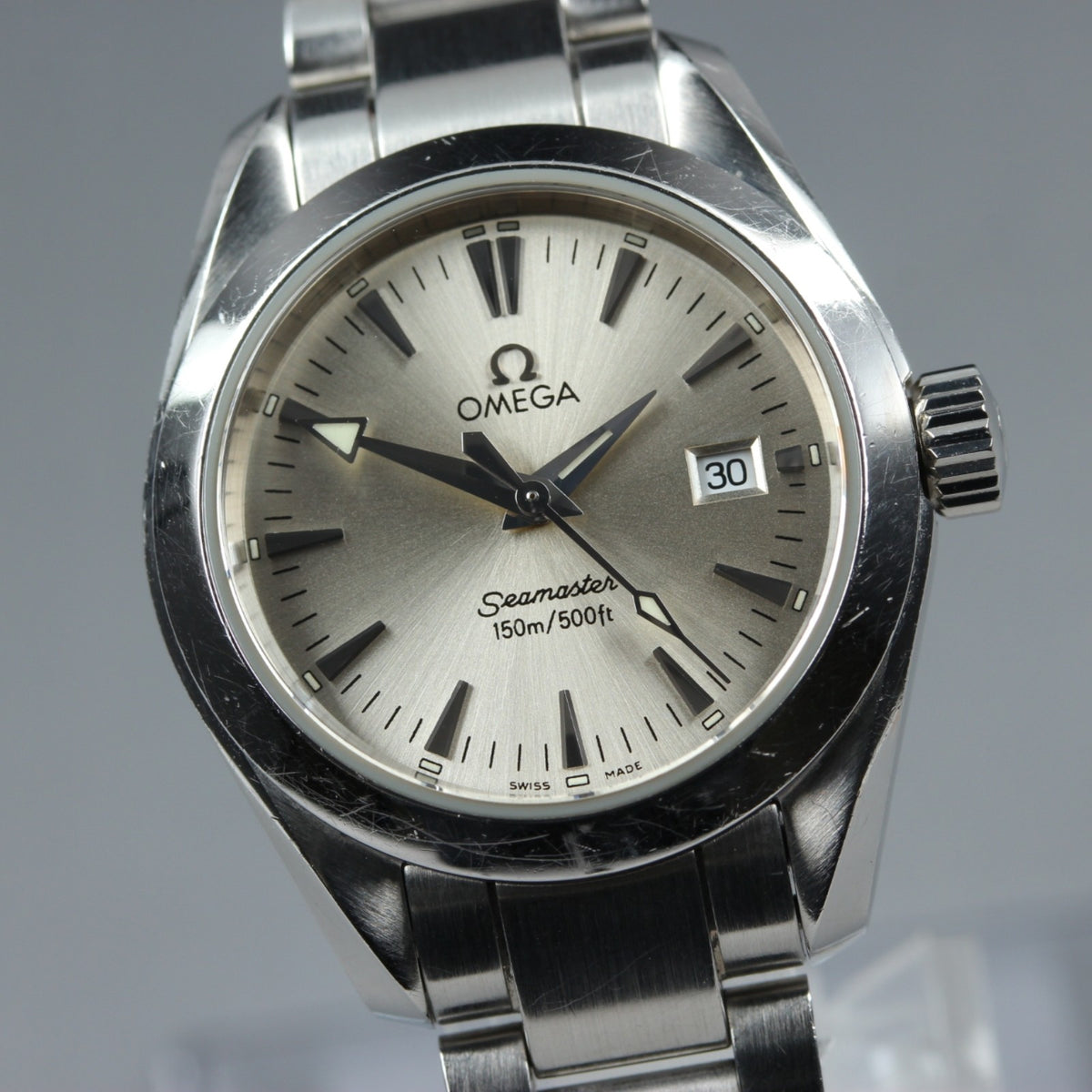 New Batt OMEGA Seamaster Aqua Terra 2577.3 Quartz Women's Watch 29mm JAPAN Box