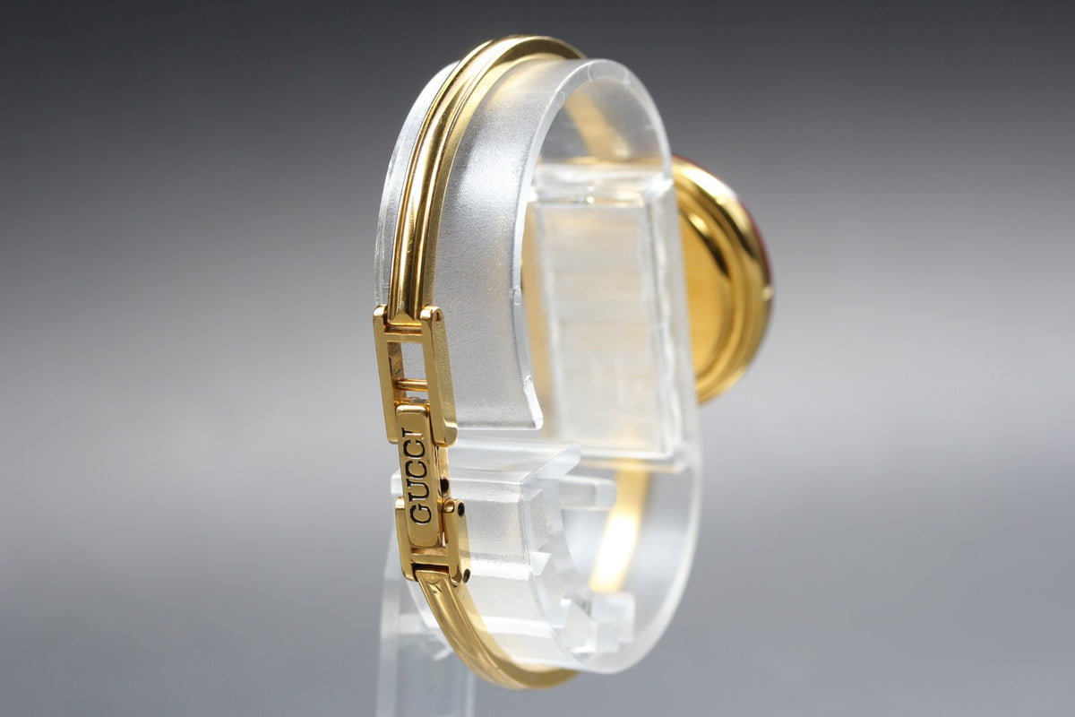 New Batt Gucci 1100-L Change Bezel 11Colors White Women Quartz Watch 26mm JP Box
