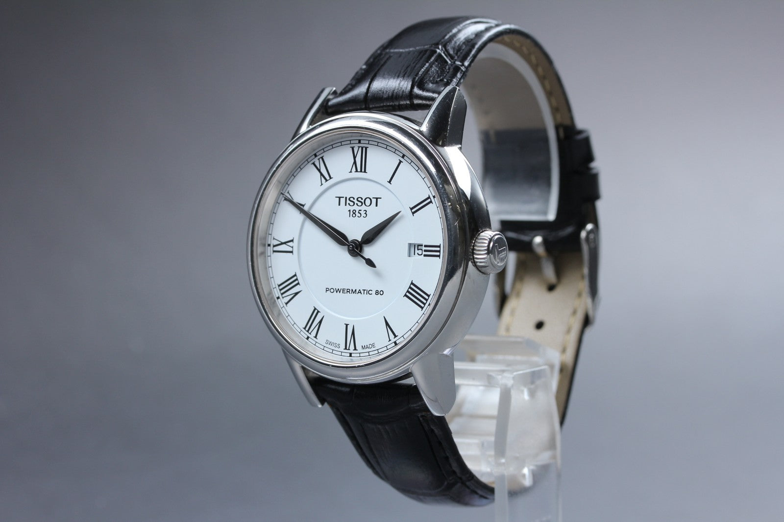 Tissot Powermatic 80 T085407A Automatic White Men's Watch 39mm JAPAN Exc+5*Box