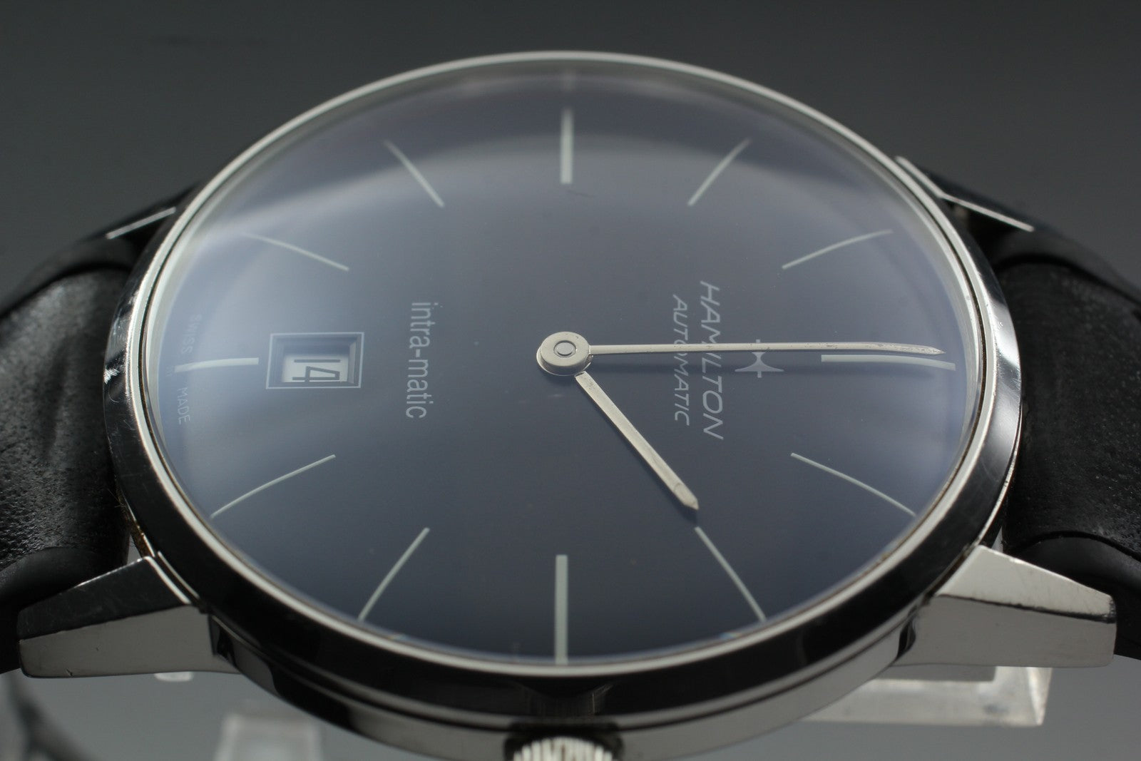 Hamilton Intra-Matic H384551 Black Automatic Men's Watch 38mm JAPAN Box