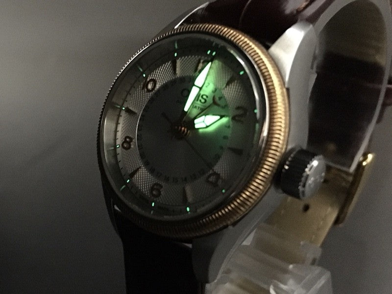 ORIS Big Crown Pointer Date 7680A Silver Dial Brown 28mm Automatic Women's Watch