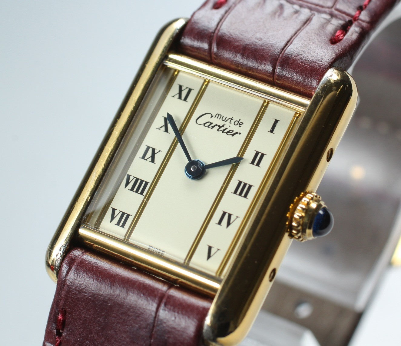 Vintage Cartier Must de Cartier Tank 5057001 SM 20mm Women's Quartz Watch