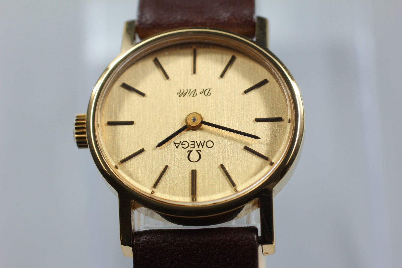 Vintage OMEGA De Ville 511.0508 Cal.625 24mm Gold Hand Winding Women's Watch