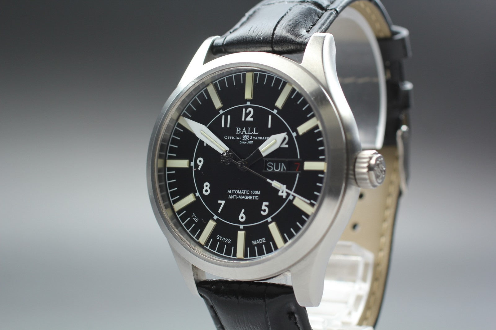 Ball Engineer Master II Aviator NM1086C Automatic Black Men's Watch 44mm JAPAN