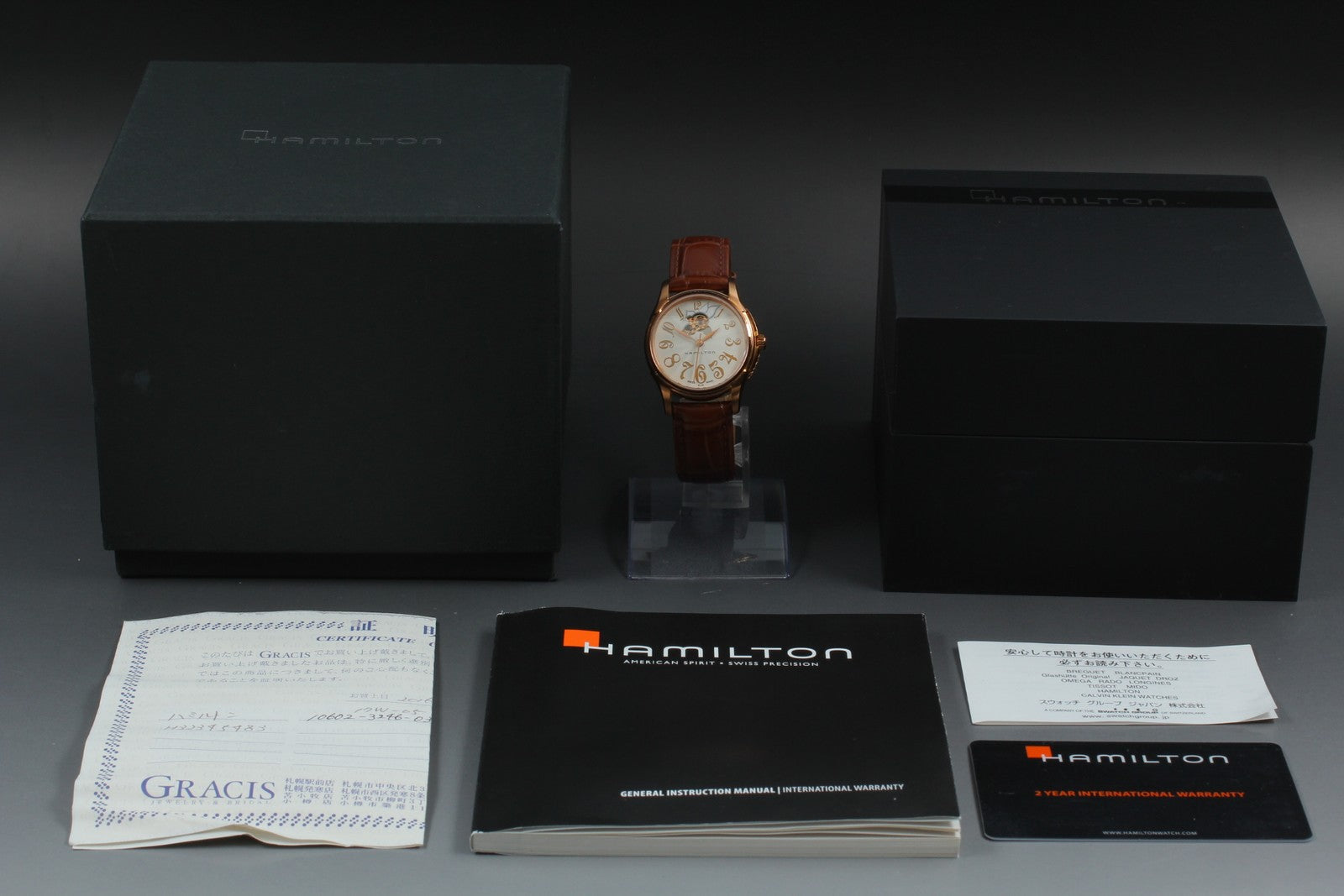 Exc+5*Box Hamilton Jazzmaster H323451 White Automatic Women's Watch 34mm JAPAN