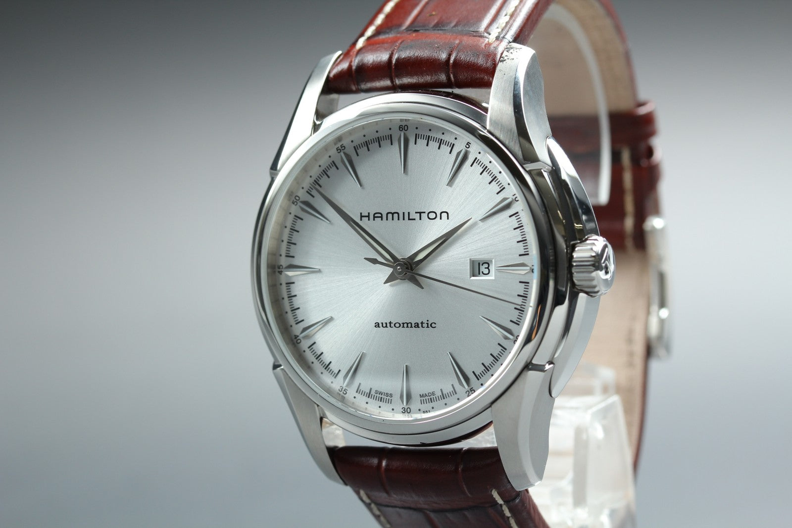 HAMILTON Jazzmaster H327150 Silver Dial Automatic Men's Watch 43mm JAPAN Box
