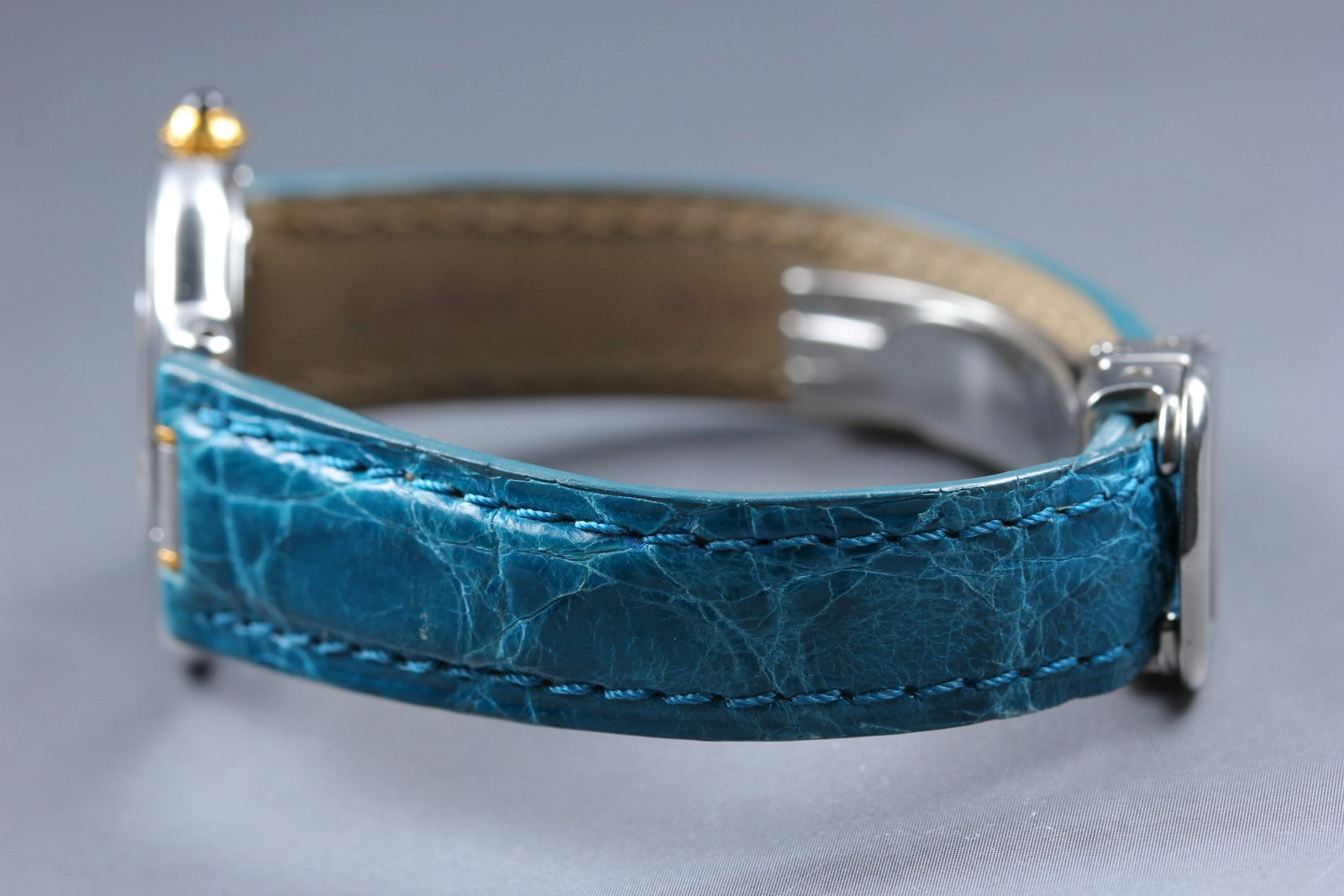 Exc+5 Box Cartier Must de Cartier 21 1340 Blue Silver 27mm Women's Quartz Watch