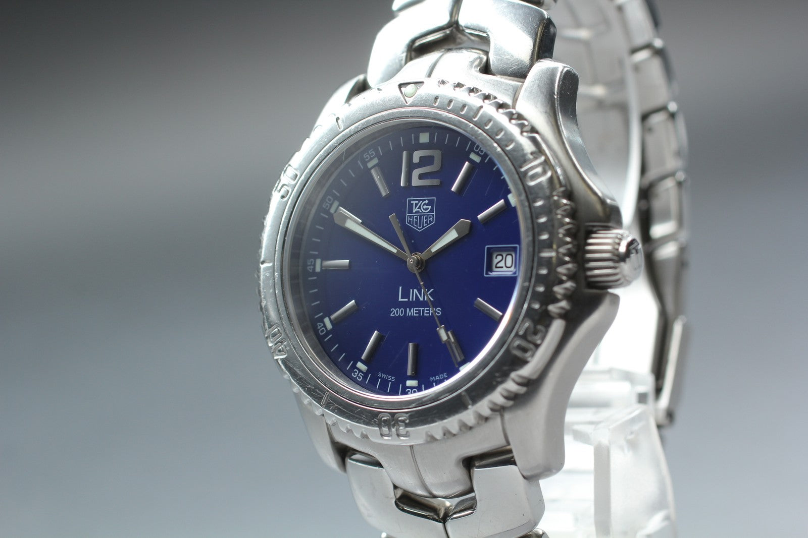 TAG Heuer LINK Professional WT1113-0 Blue Men's Watch Quartz 40mm JAPAN Box
