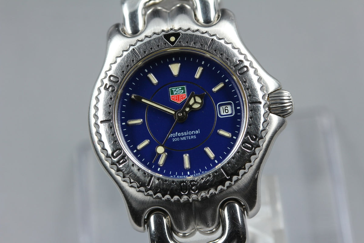 TAG HEUER SEL Professional WG131A Quartz Blue Dial Women's Watch 28mm From JAPAN