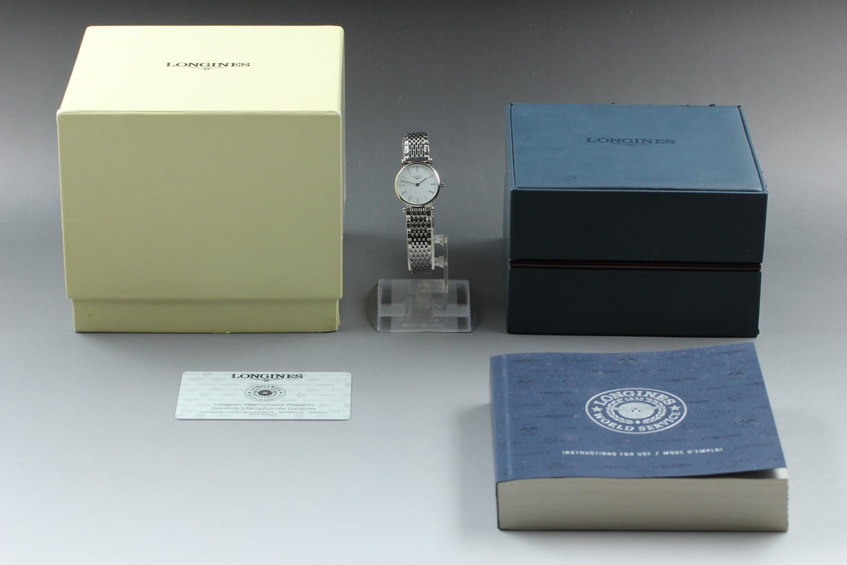 LONGINES La Grande Classique L4.209.4 Quartz White Women's Watch 24mm JAPAN Box