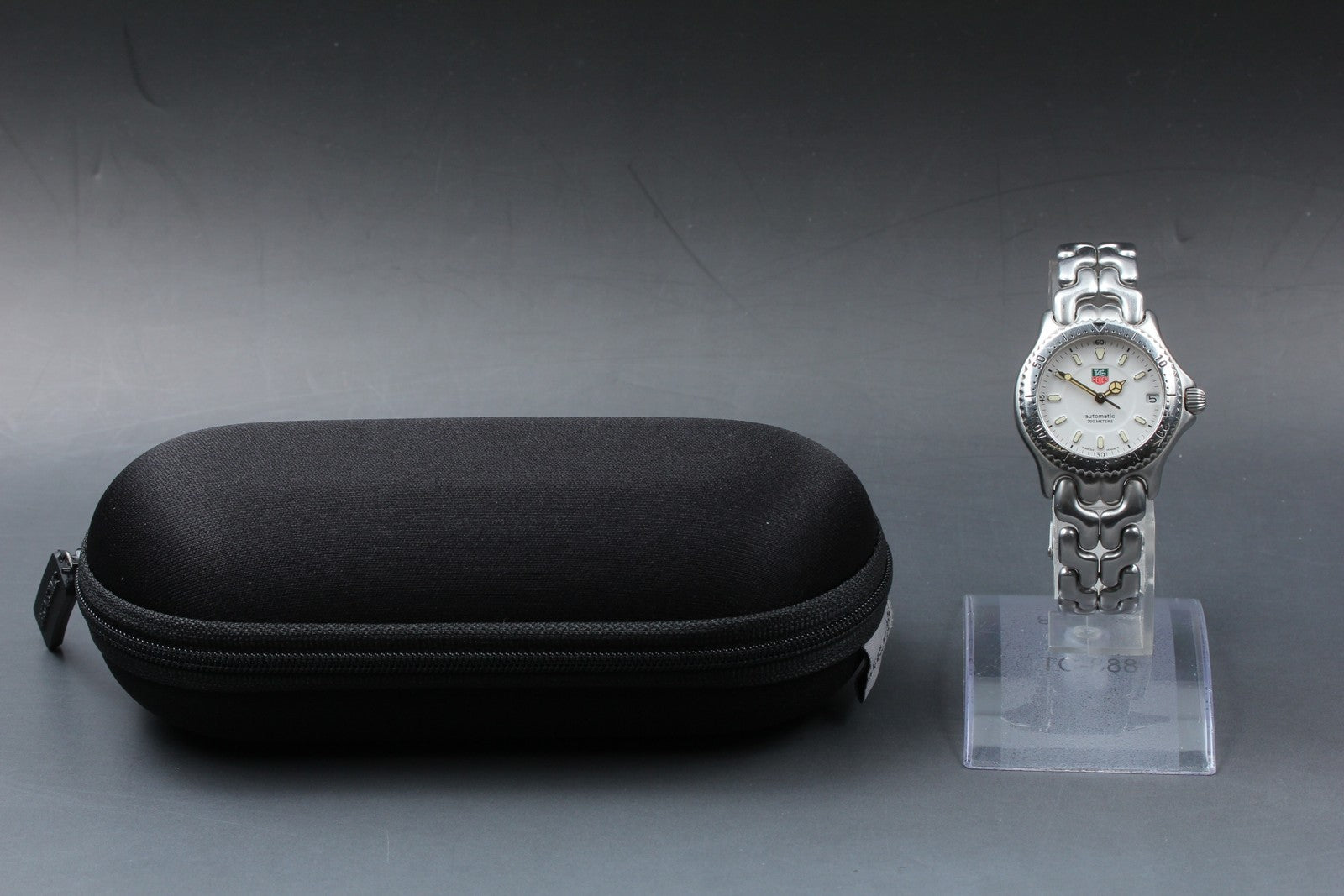 TAG Heuer SEL S89.713 Automatic Silver Dial Date Women Watch 33mm JAPAN Exc+5