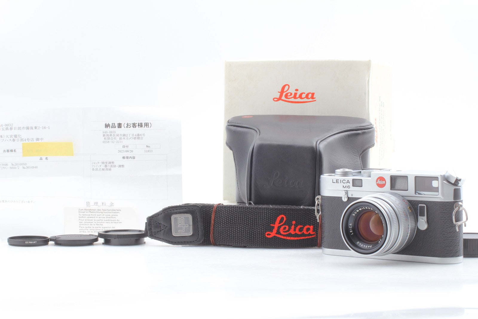 Cla'd MINT+++ Leica M6 Non-TTL 0.72 Film Camera Summicron 50mm f2 4th Lens JAPAN