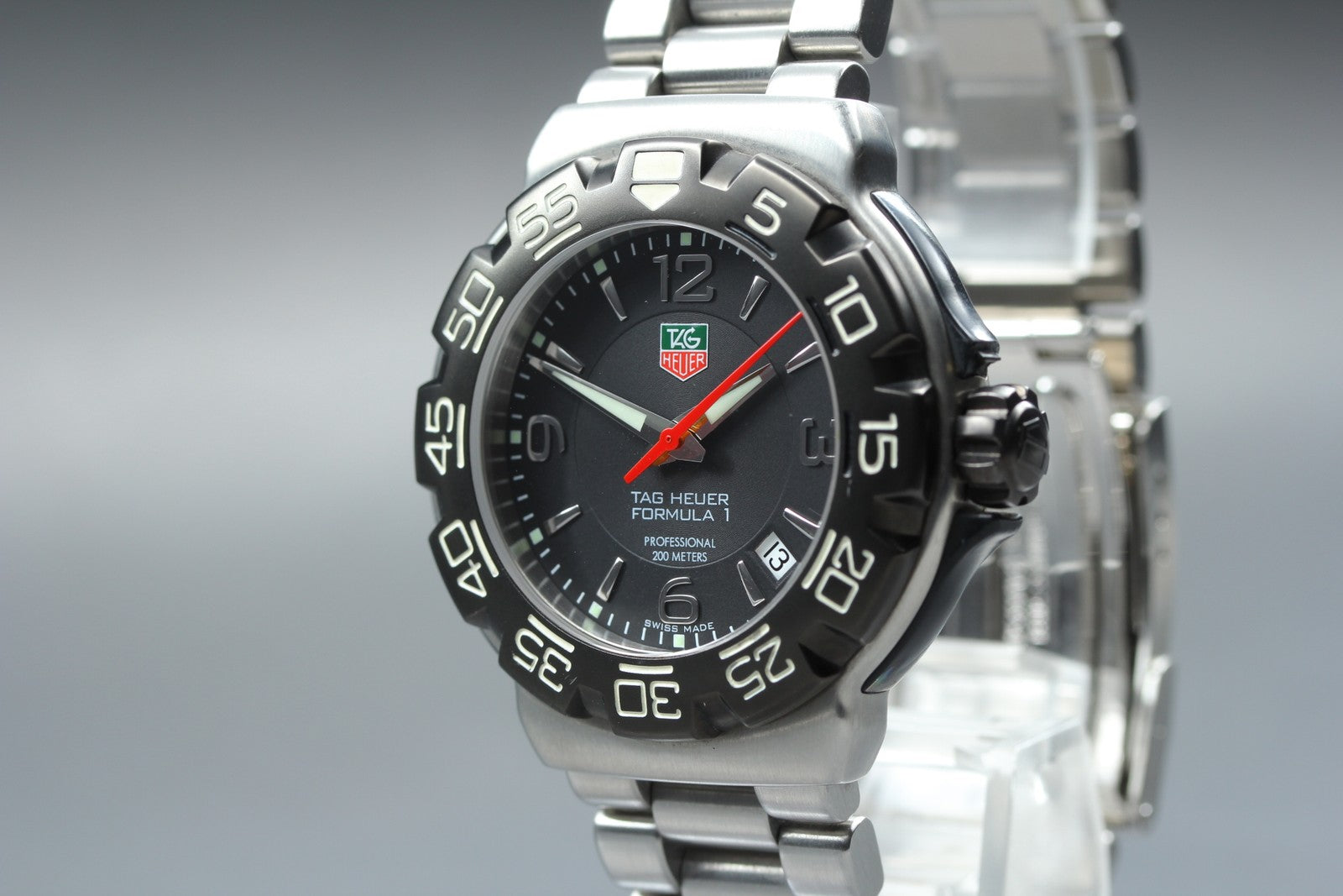 New Batt TAG Heuer Formula 1 WAC1110-0 Quartz Black Men's Watch 40mm JAPAN Box