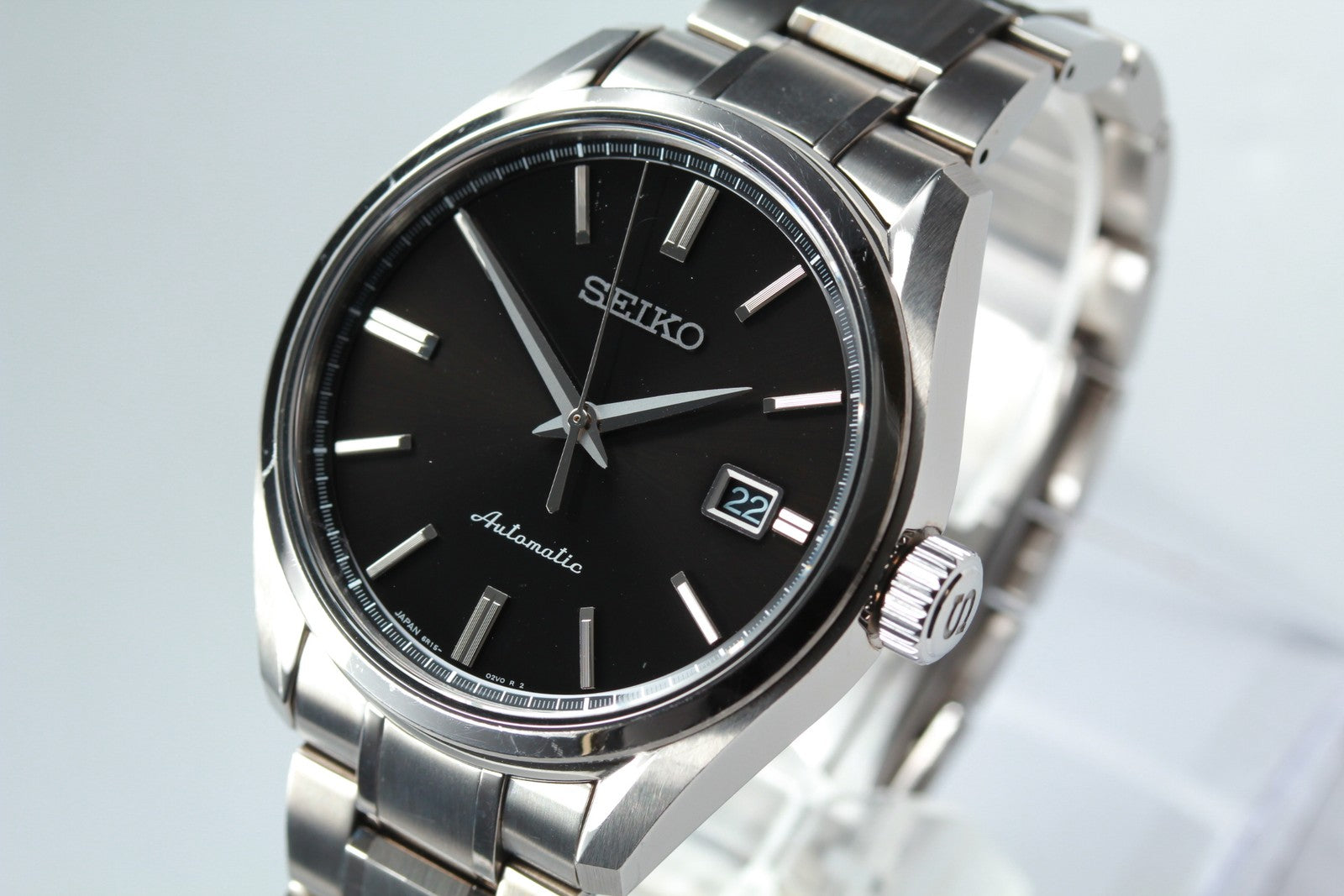 Exc+5* SEIKO Presage 6R15-03P0 Automatic Black Dial Boy's Watch 40mm JAPAN