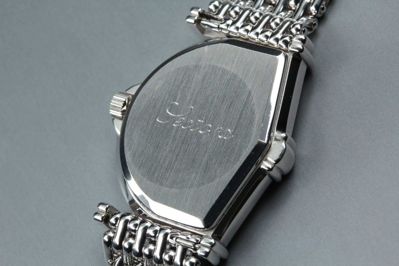 Vintage Jean d'eve Sectora 28mm White Dial Silver Bracelet Unisex Quartz Watch