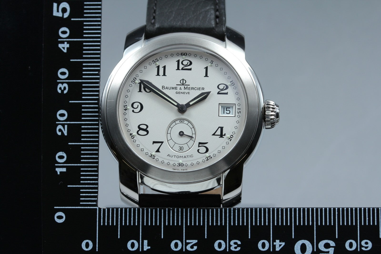 Baume & Mercier Capeland MV045221 Men's Silver Automatic Date Watch 39mm Exc+5