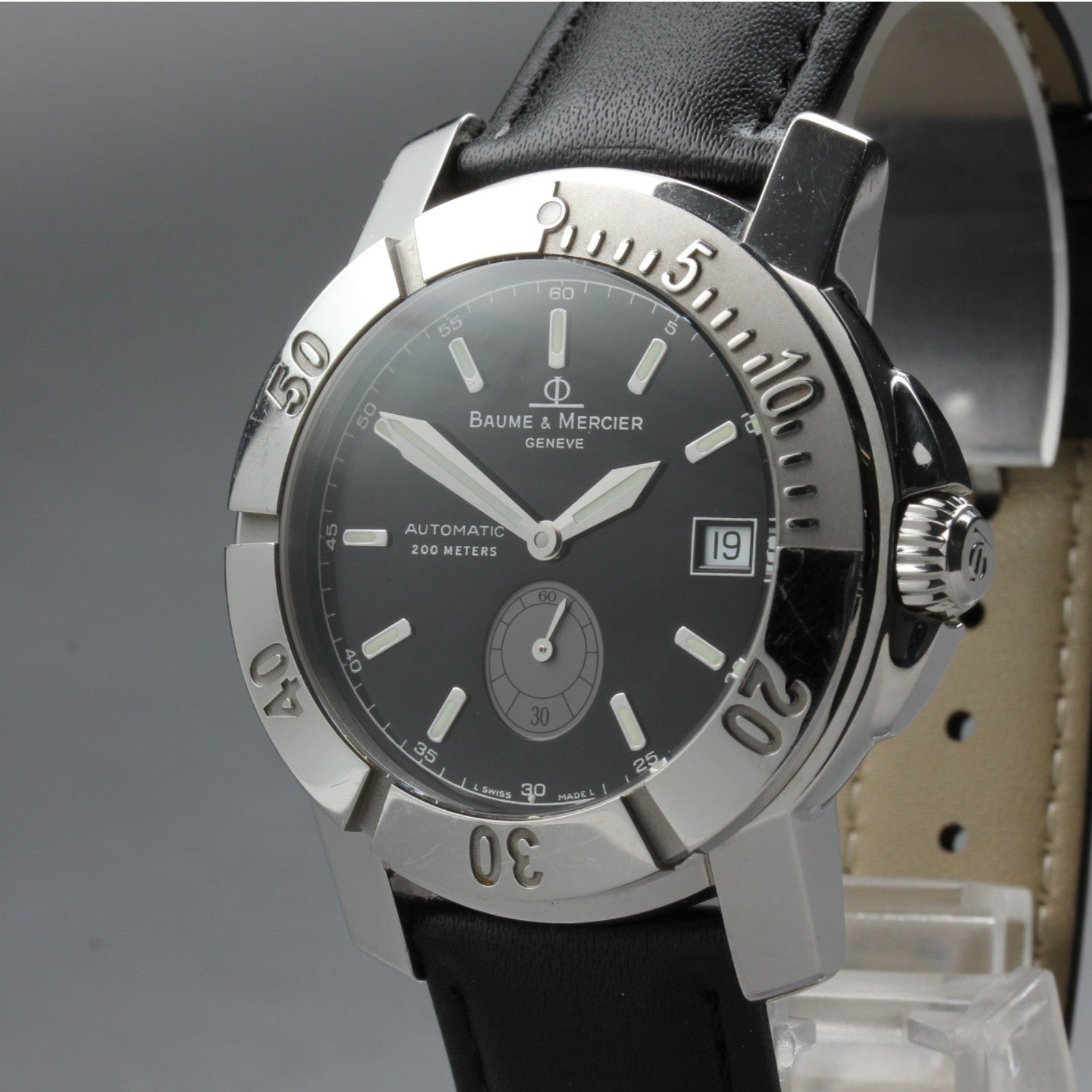 Baume & Mercier CapeLand 65353 Date black Dial Automatic Men's Watch 41mm JAPAN