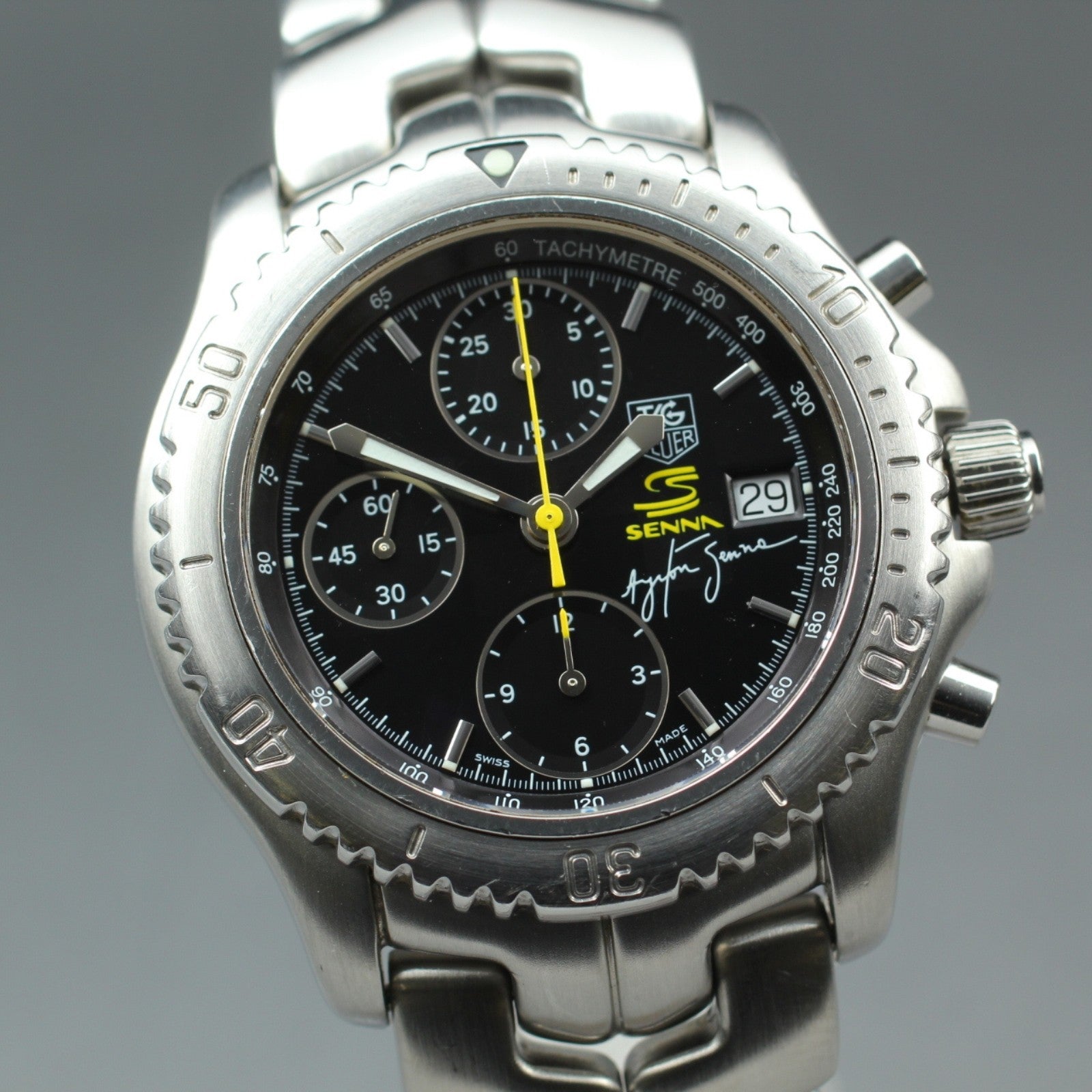 Limited TAG HEUER Link Ayrton Senna CT2115 Automatic Men's Watch 42mm JP