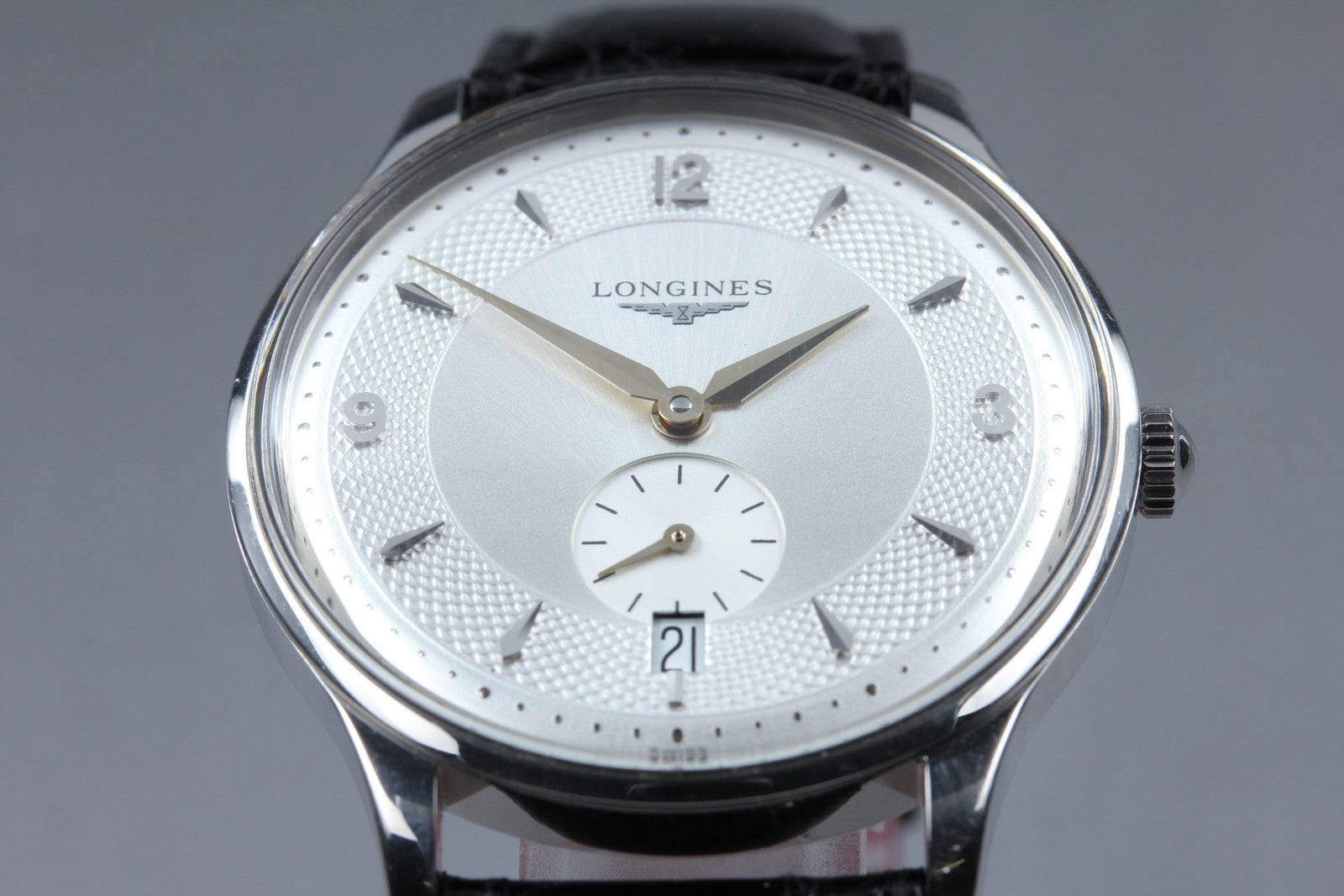 LONGINES Longines Grand L4.685.4 Silver Automat Men's Watch 35mm From JAPAN
