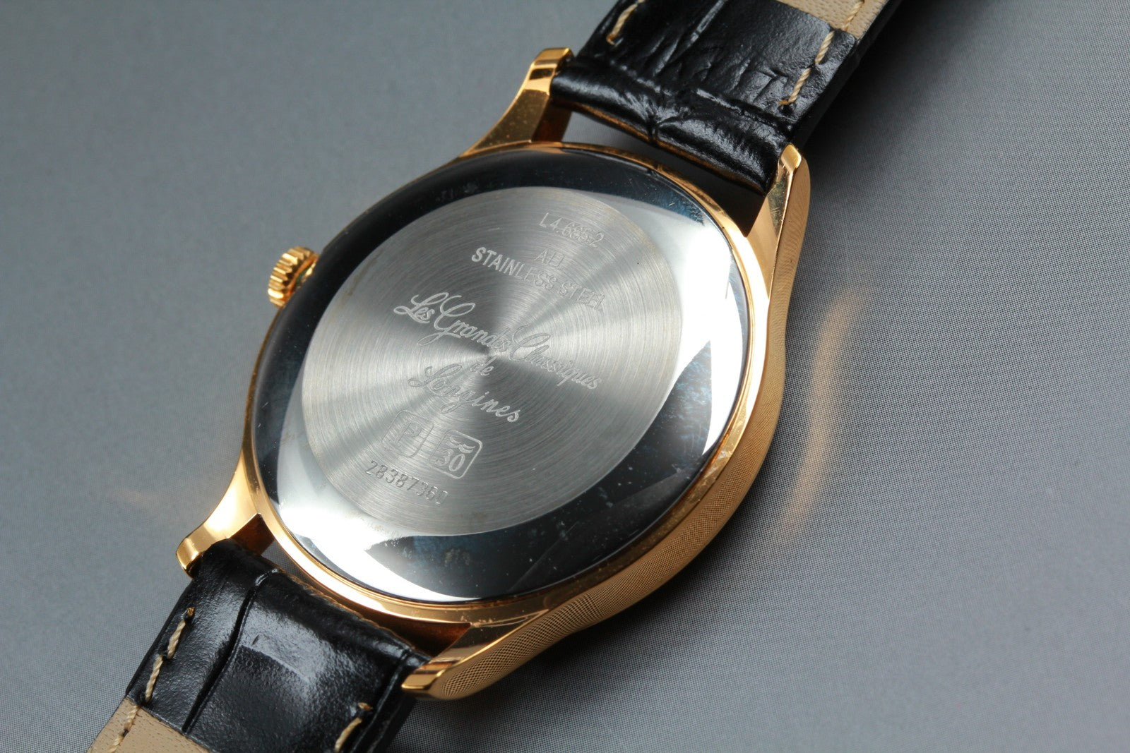 Longines Grand Classic L4.685.2 Gold Dial Automatic Date Men's Watch 36mm N MINT