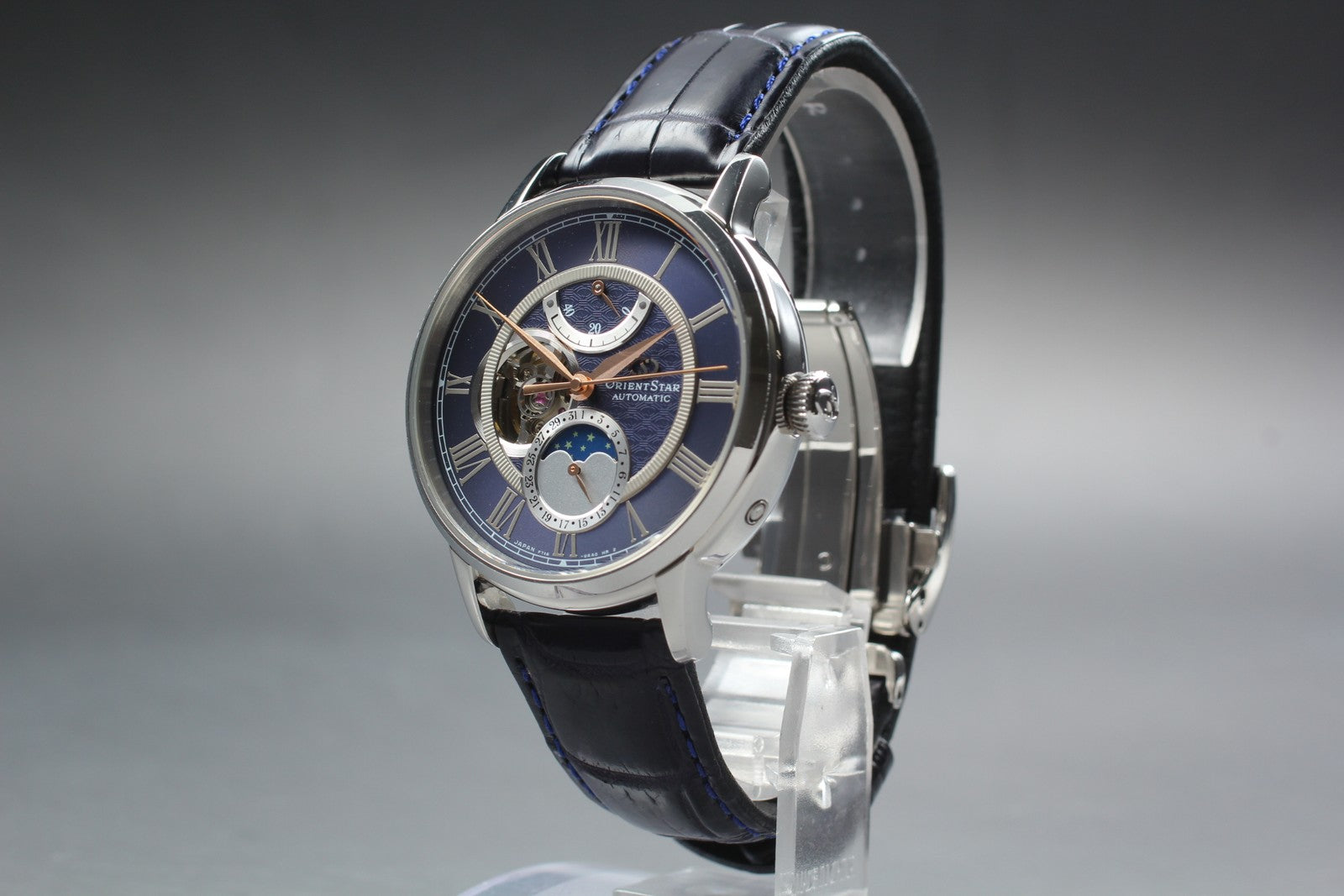 Exc+5 Box Orient Star Mechanical Moonphase F7X6-UAA0 Automatic Blue Men's Watch