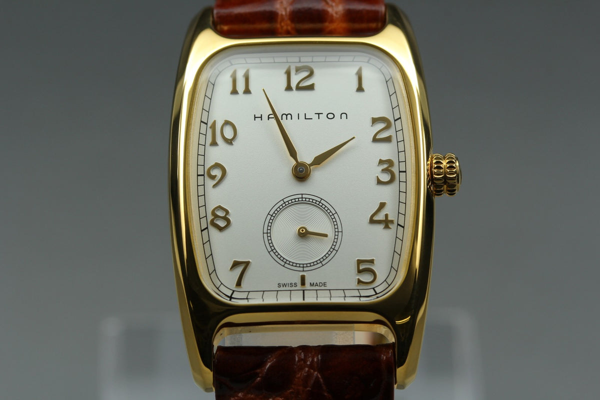 Hamilton American Classic Bolton H134310 27mm Gold Small Second Qz Unisex Watch
