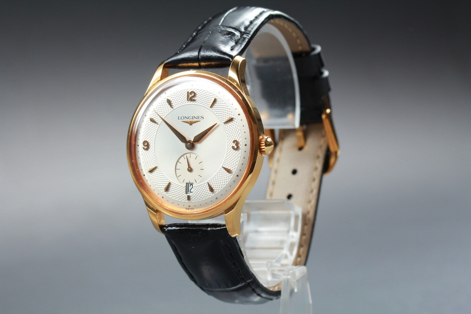 Longines Grand Classic L4.685.2 Gold Dial Automatic Date Men's Watch 36mm N MINT