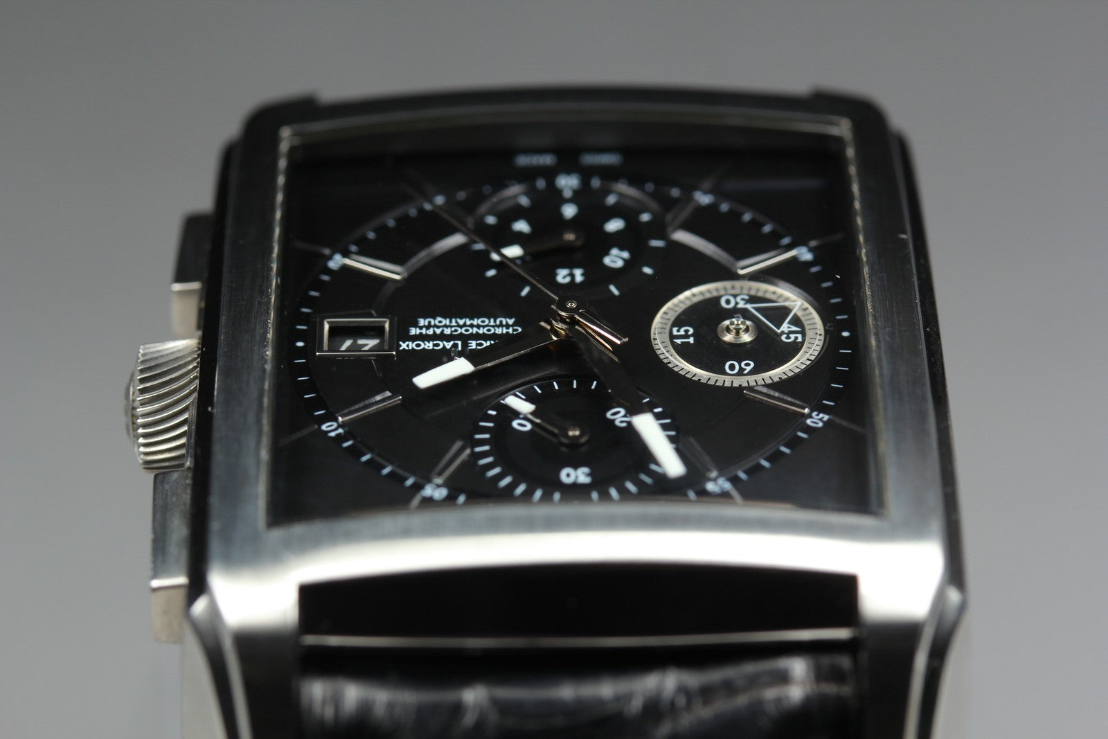Maurice Lacroix Cronograph PT6197-SS001-330 Automatic Men's Watch 37mm JAPAN Box
