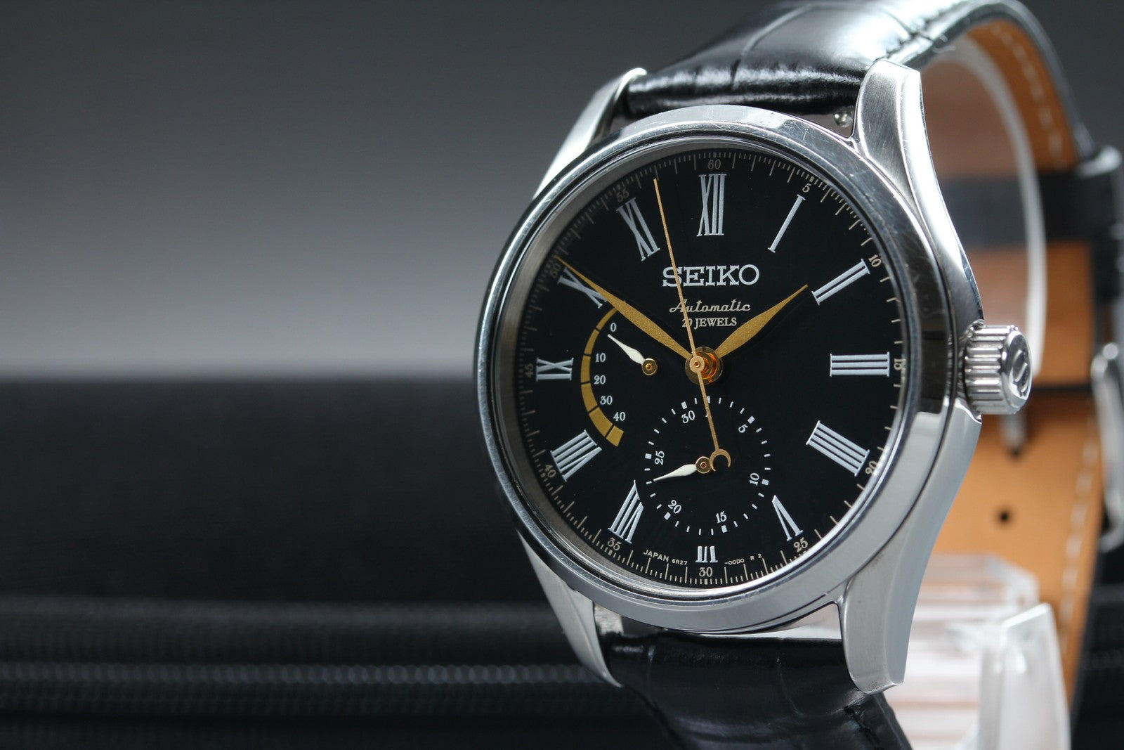 SEIKO Presage 6R27-00G0 SARW013 Black Dial 40mm Men's Automatic Watch JAPAN