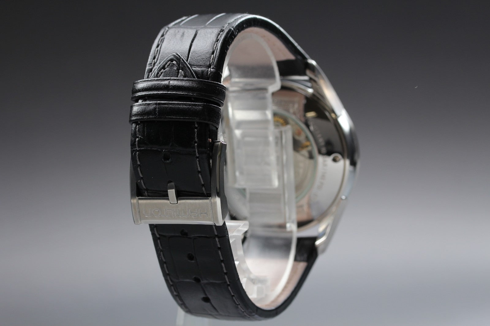 N MINT*Box Hamilton Jazzmaster H325760 Black Automatic Men’s Watch 40mm JAPAN