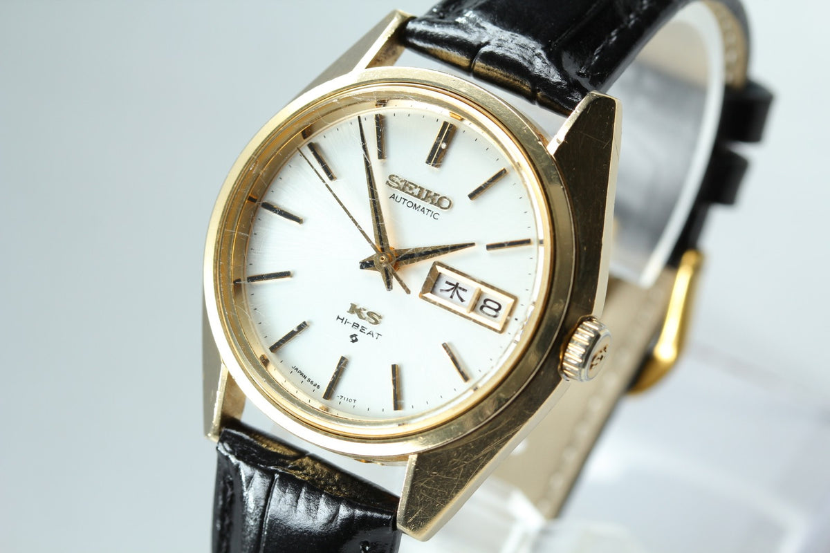 Vintage SEIKO King Seiko KS 5626-7110 Automatic Day/Date Men's Watch 37mm JAPAN