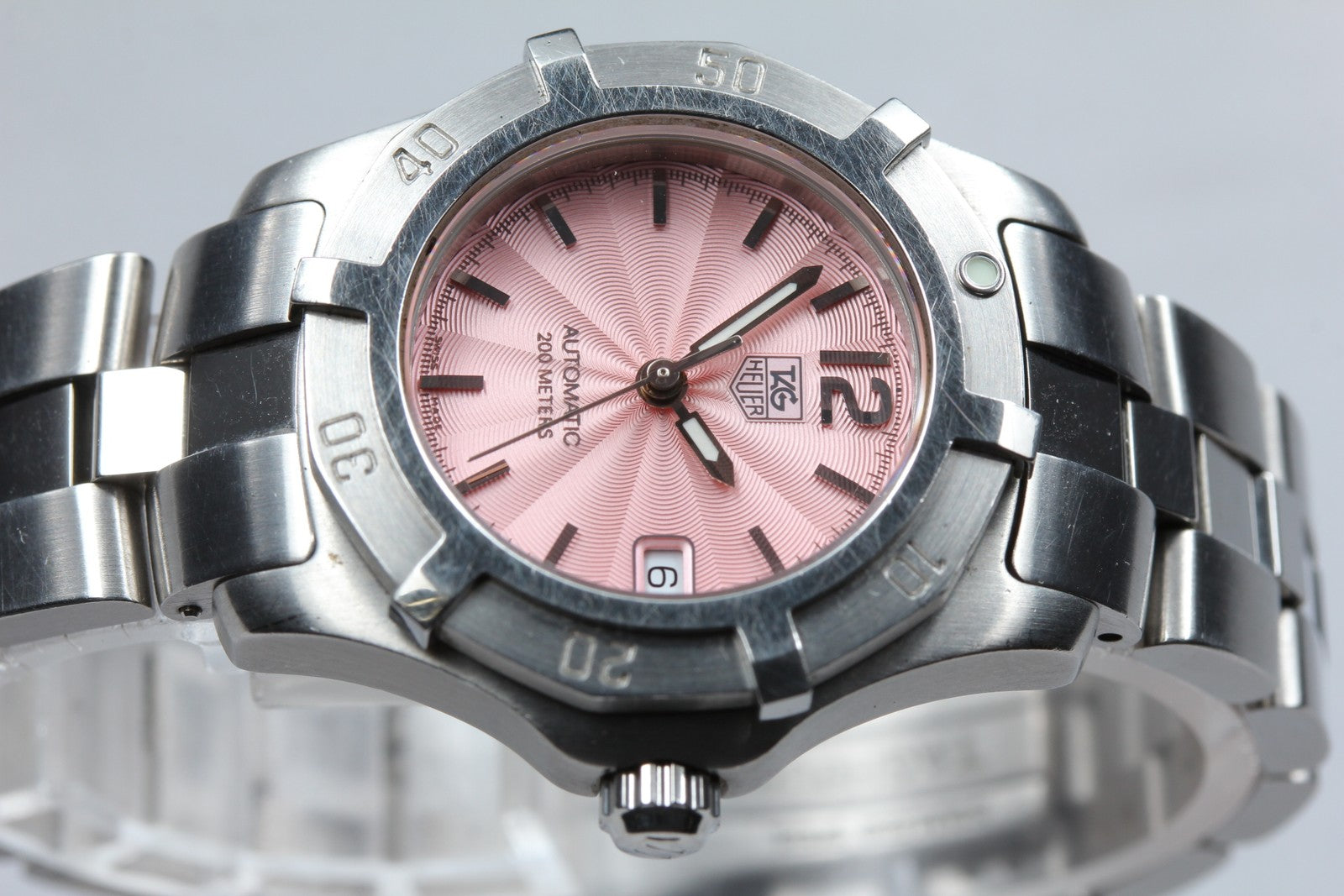 TAG HEUER Aquaracer WN2310 Automatic Pink Women's Watch 22mm JAPAN Exc+5*Box
