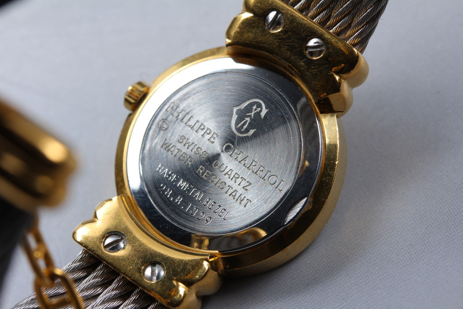 PHILIPPE CHARRIOL St.Tropez Black Dial 12 Stones 28.8.1329 24mm Qz Women's Watch