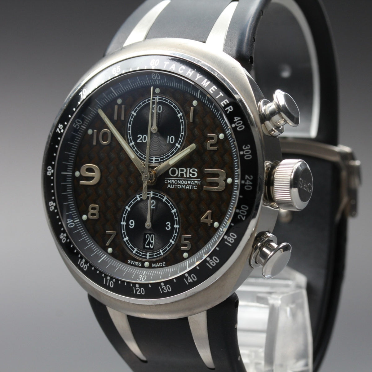 Overhauled Limited ORIS Williams TT3 7587 Automatic Brown Dial Men's Watch 43mm