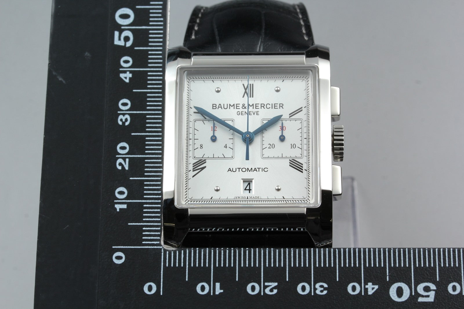 N MINT*Box BAUME&MERCIER Hampton 65699 Automatic Silver Men's Watch 34mm JAPAN