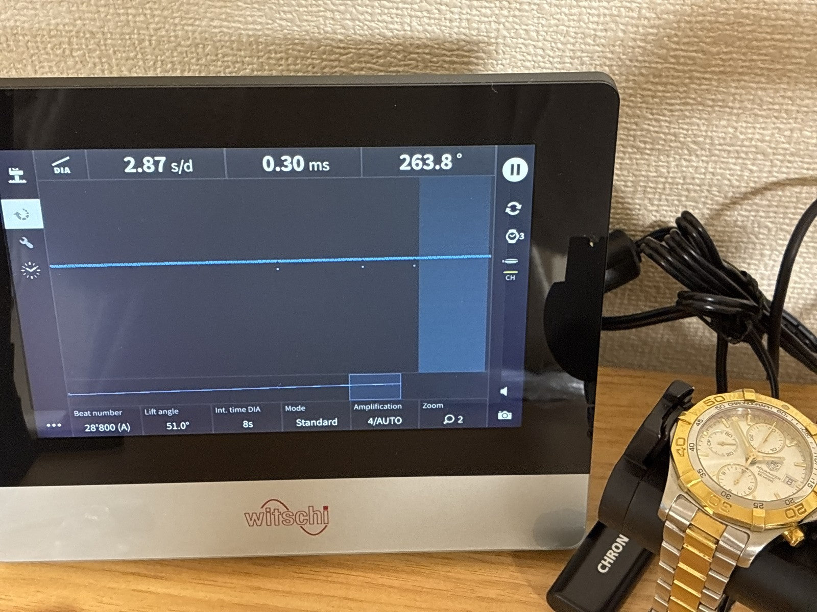 TAG Heuer Aquaracer CAF2120 Automatic Chronograph Men's Watch 42mm Exc+5 w/Paper