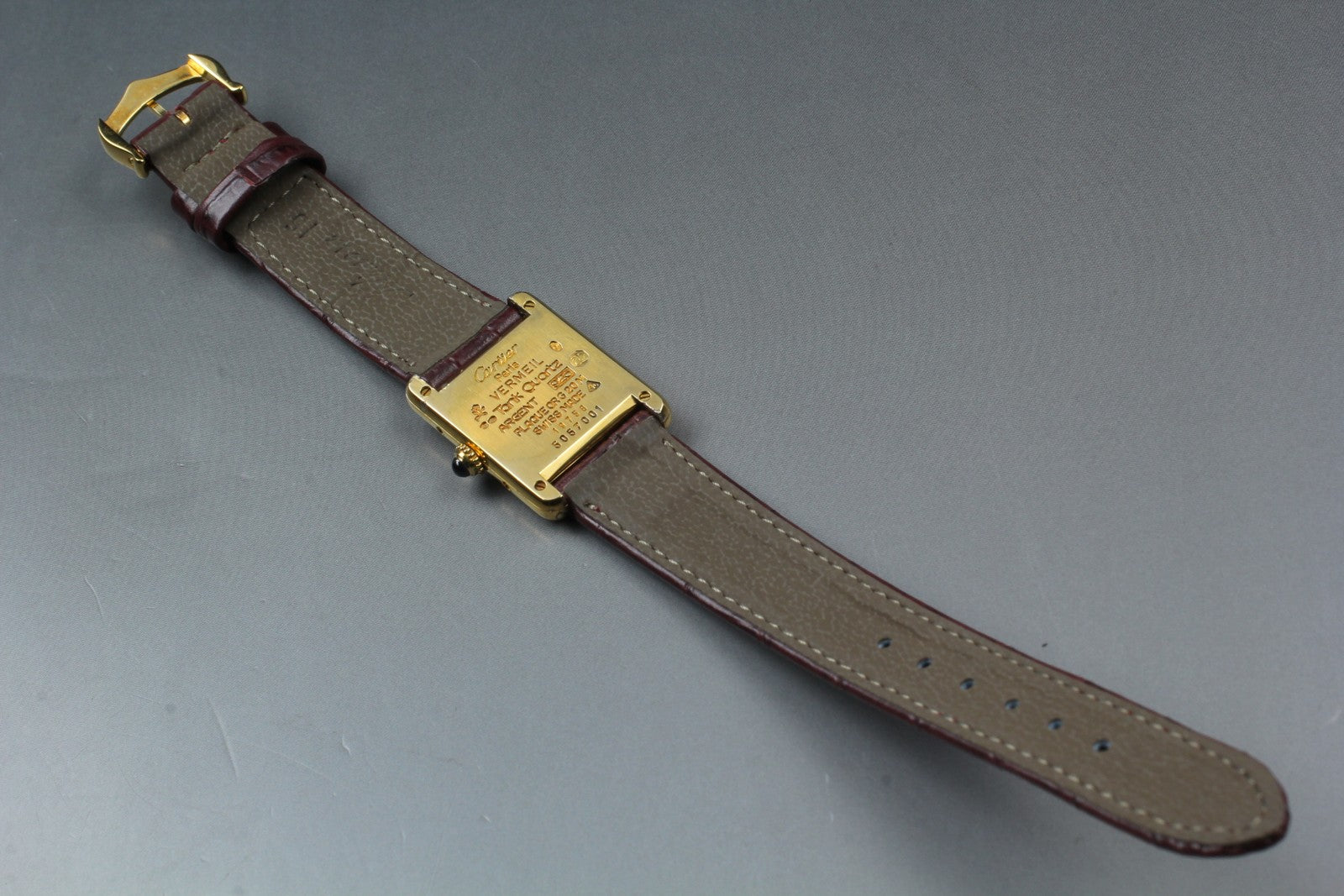 Vintage Cartier Must de Cartier Tank 5057001 SM 20mm Women's Quartz Watch
