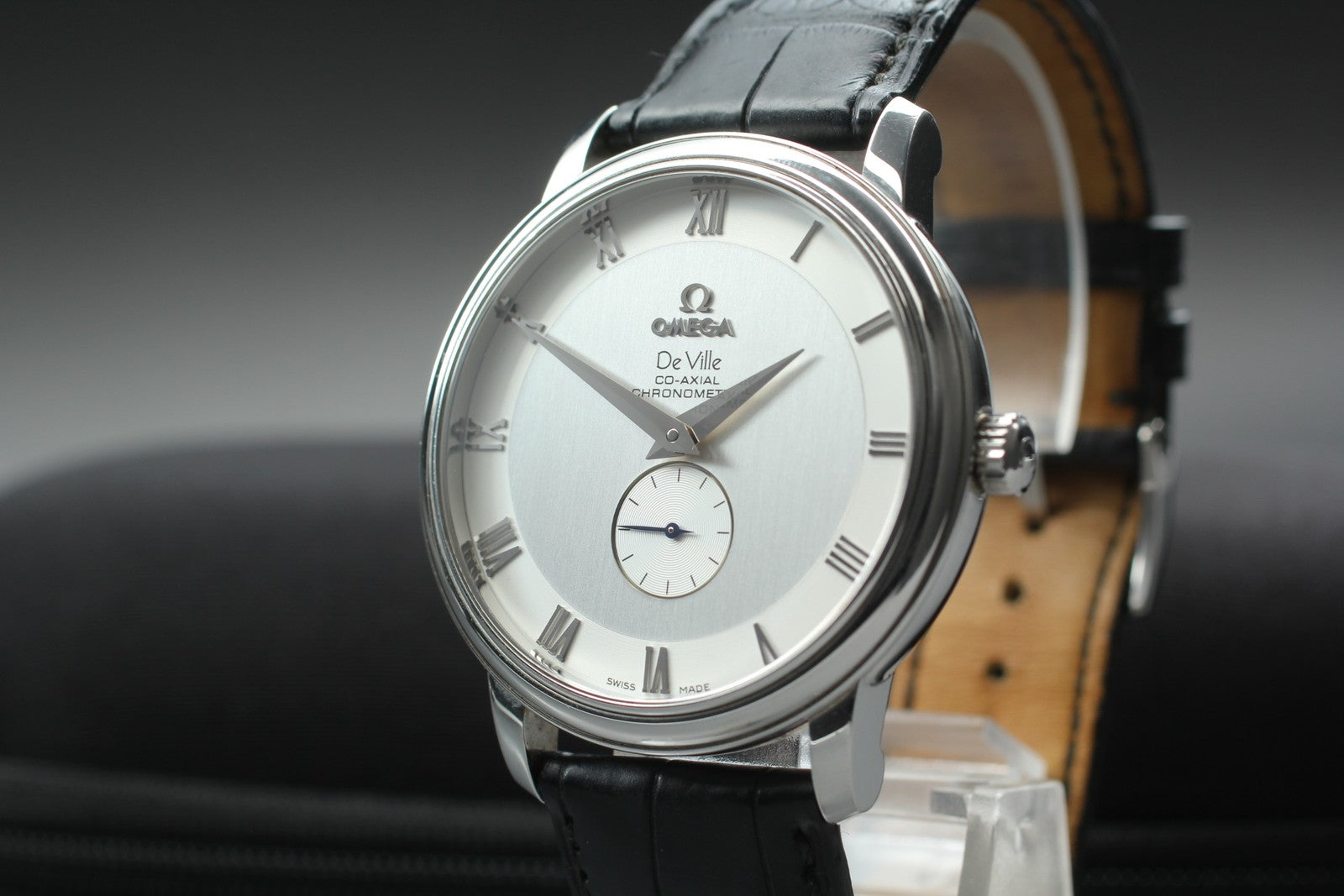 OMEGA DeVille Prestige Co-Axial 4813.30.01 Silver Dial Men's Watch 39mm JAPAN