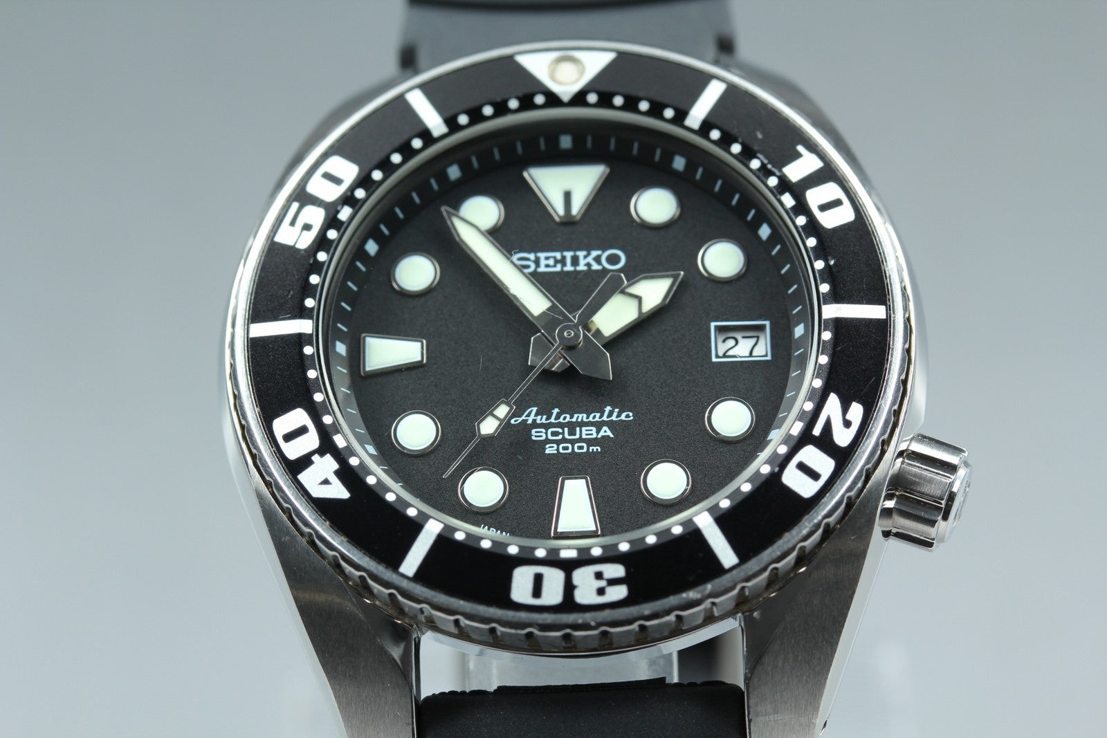 SEIKO Prospex 6R15-00G0 Black Automatic Date Men's Watch 45mm JAPAN