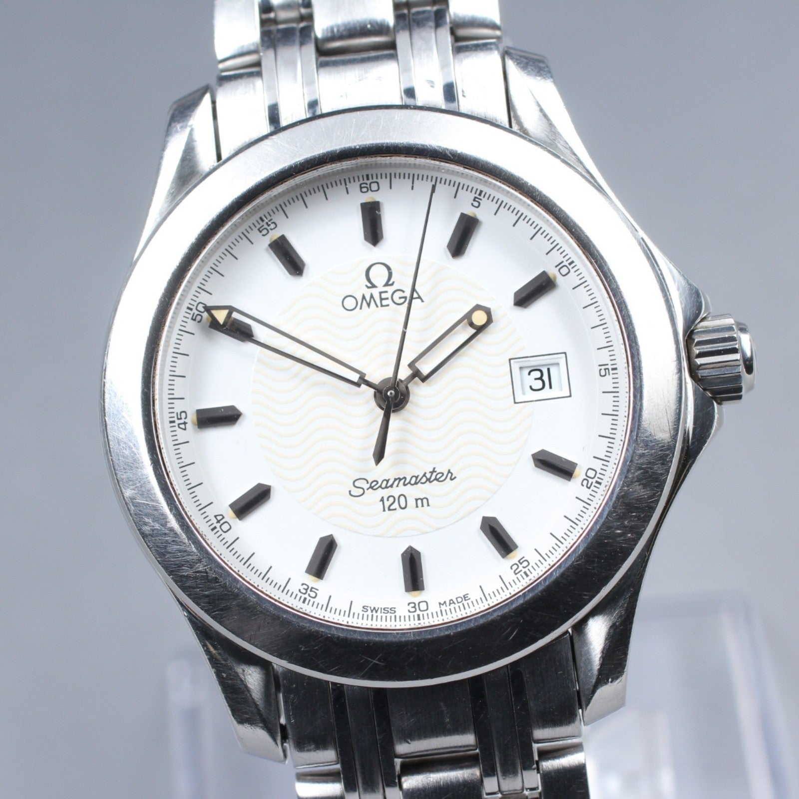Exc+5 OMEGA Omega Seamaster 120m 2511.21 Ref.196 1501 Quartz Men's Watch 36mm JP